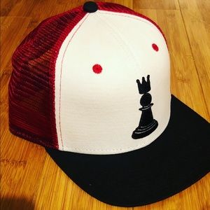 Pawns&Kings crowned pawn snapback baseball cap.